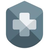 medical shield icon, Health Theme vector