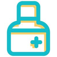 pill bottle icon, Health Theme vector