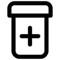 medicine jar icon, Health Theme vector