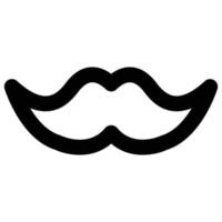 icono de bigote, tema del día del padre vector