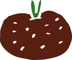 cartoon doodle tomato vector