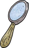cartoon doodle magnifying glass vector