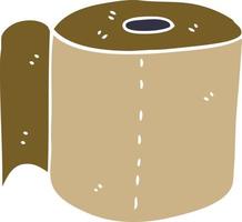 cartoon doodle toilet roll vector