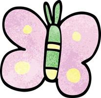 cartoon doodle butterfly vector