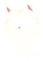 flat color style cartoon cat vector