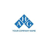 AHG letter logo design on WHITE background. AHG creative initials letter logo concept. AHG letter design. vector