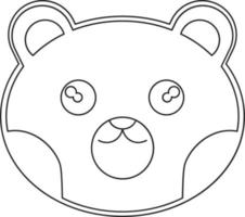 Illustration in Black Lines animal head illustration vector