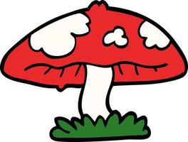 cartoon doodle mushroom vector