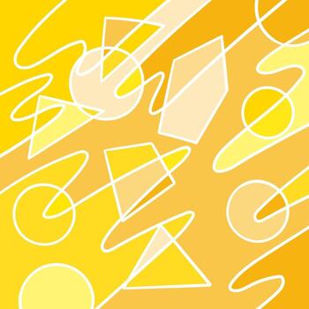 Hand drawn  triangle and circles art, retro, doodles, abstract, simple, print, art vector