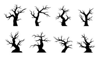 Set of Dead Tree without leaves vector