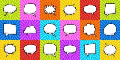 Set of speech bubbles vector