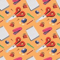 stationery elements seamless pattern design art vector