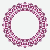 Decorative line art frame for design template. Elegant vector element Eastern style, place for text. Golden outline floral border. Lace illustration for invitations and greeting cards