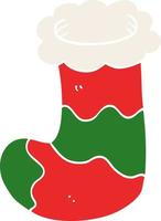 cartoon doodle christmas stocking vector