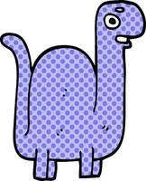 cartoon doodle prehistoric dinosaur vector