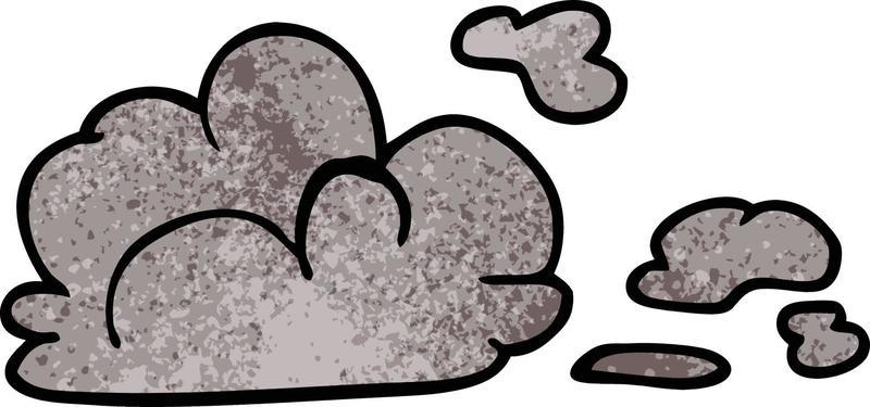 cartoon doodle storm cloud