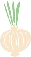 cartoon doodle onion vector