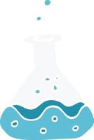 cartoon doodle chemical bottles vector