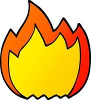 cartoon doodle open flame vector