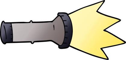 cartoon doodle torch vector