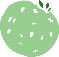 cartoon doodle grapefruit vector