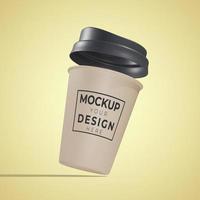 coffee cup. realistic mockup photo