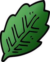 cartoon doodle tree leaf vector