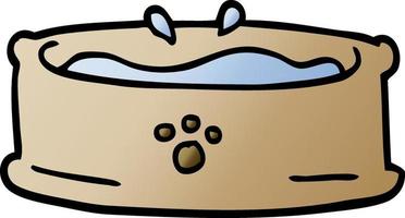 cartoon doodle pet bowl vector