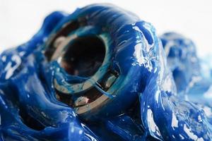 grasa y rodamientos de bolas, grasa azul de complejo de litio sintético de primera calidad, altas temperaturas y lubricación de maquinaria para automoción e industrial.