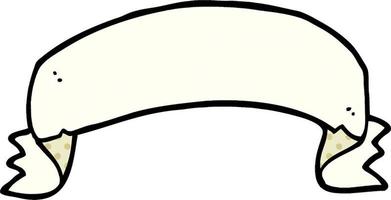 cartoon doodle scroll banner vector