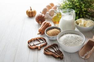 Preparing dough for baking photo