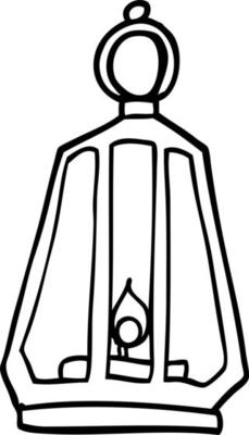 line drawing cartoon lantern