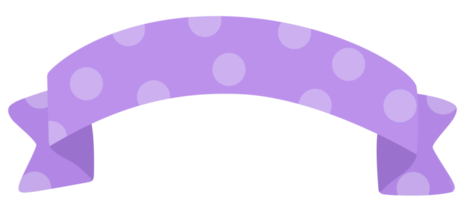 Ribbon banner. Cute pastel ribbon. png