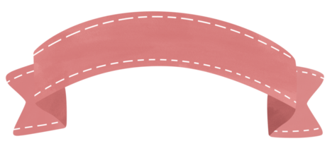 Ribbon banner. Cute pastel ribbon. png