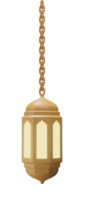 3D rendering arabic lantern png