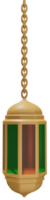 Lanterne arabe de rendu 3D png