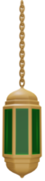 linterna árabe de renderizado 3d png