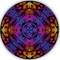 Kreis-Fluoreszenz-Mandala png