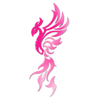 pájaro de fuego rosa png