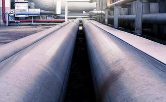 Gas pipelines for industrial plants photo