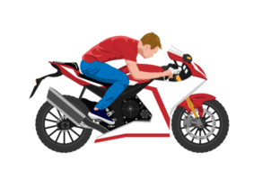 graphics drawing man riding motorcycle illustration png