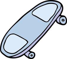 cartoon doodle skate board vector