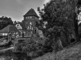 The city of Coesfeld at the river berkel in germany photo