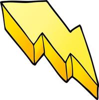 cartoon doodle decorative lightning bolt vector