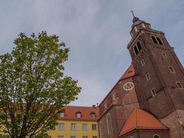 la ciudad de coesfeld en el río berkel en alemania foto