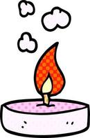 cartoon doodle scented candle vector