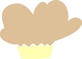 cartoon doodle muffin vector