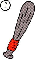 cartoon doodle baseball bat vector