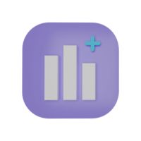 3d rendering of ui icon png
