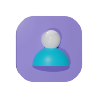 3d rendering of ui icon png